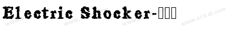 Electric Shocker字体转换